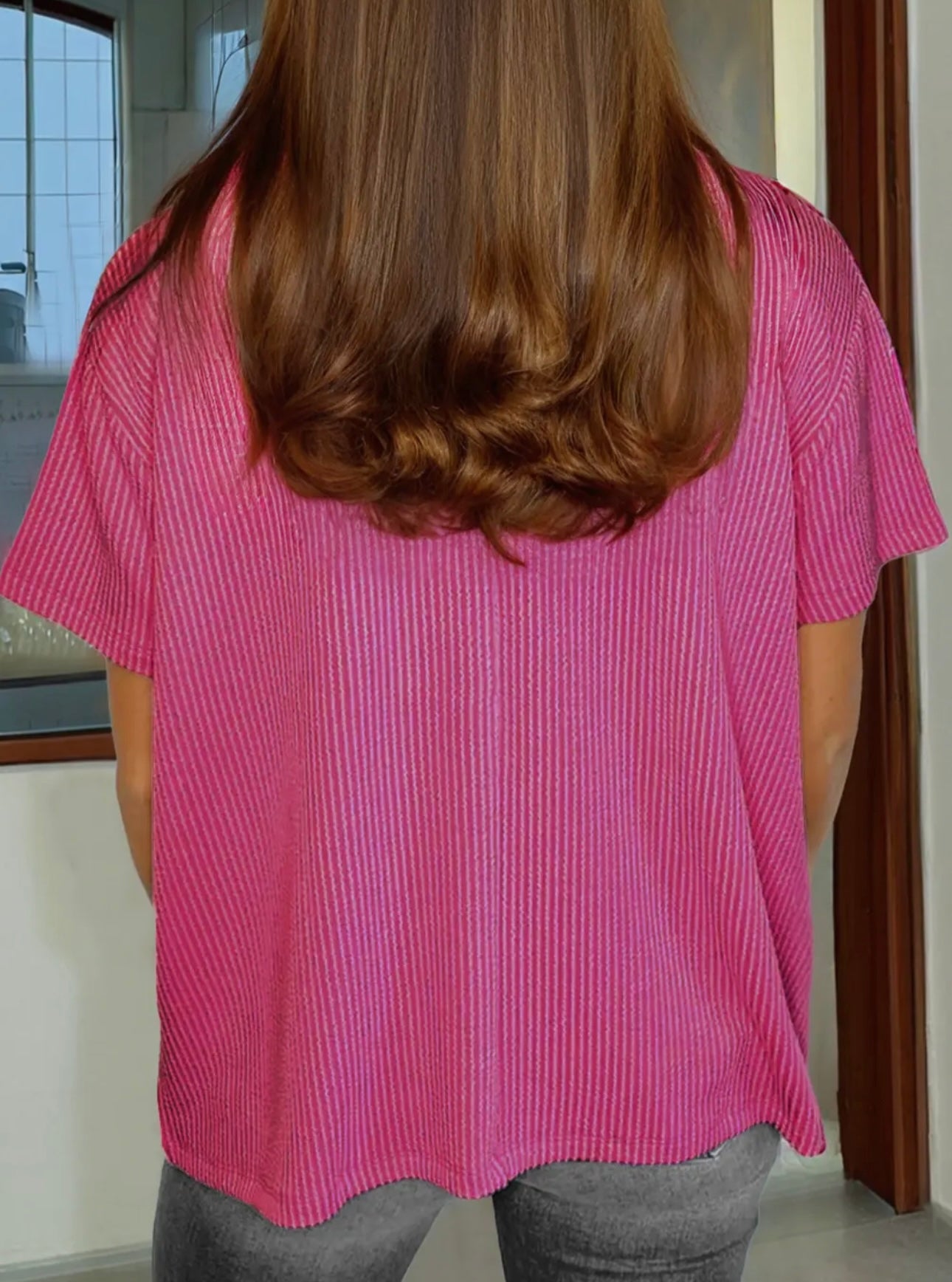 Ribbed Pocket Top
